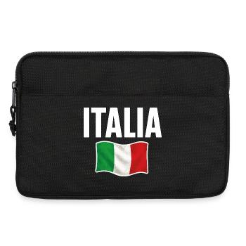 Italia Flagge Souvenir Design - Laptoptasche 13" - Schwarz - Vorne