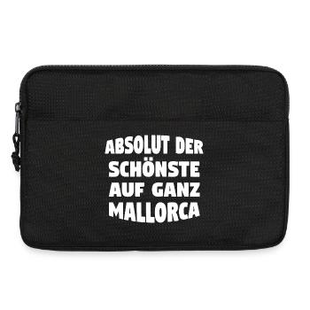 Mallorca Schönste - Laptoptasche 13" - Schwarz - Vorne