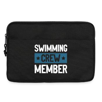 Équipe de natation - Sacoche pour ordinateur portable 13 pouces - noir - Devant