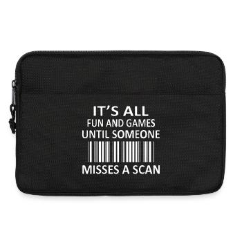 Barcode-Gespräch: Verpasster Scan-Meme - Laptoptasche 13" - Schwarz - Vorne
