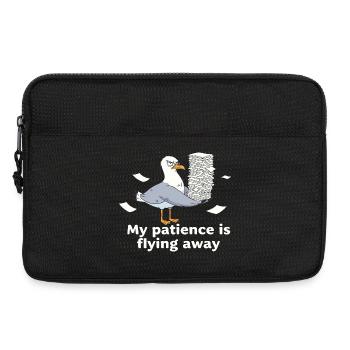 Möwe Geduld am Ende Büro Arbeit - Laptoptasche 13" - Schwarz - Vorne