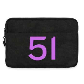 51 - Sacoche pour ordinateur portable 13 pouces - noir - Devant