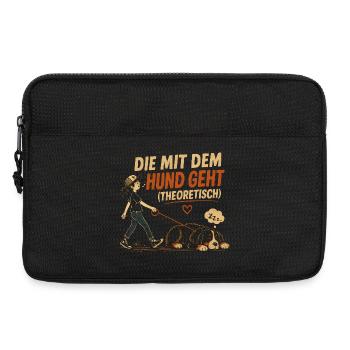Berner Sennenhund Spruch Hundehalterin Humor - Laptoptasche 13" - Schwarz - Vorne