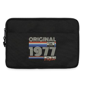 1977 Born Vintage Retro Birthday Gift - Laptop bag 13" - black - Front