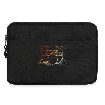 Art de lignes de batterie vintage - Sacoche pour ordinateur portable 13 pouces - noir - Devant