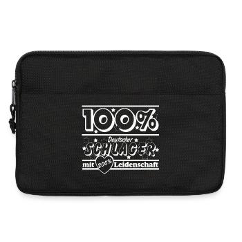 100% Deutscher Schlager Leidenschaft - Laptoptasche 13" - Schwarz - Vorne
