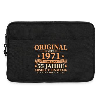 Original 1971 Jahrgang geboren 55. Geburtstag - Laptoptasche 13" - Schwarz - Vorne