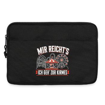 Mir Reicht's Ich Geh Zur Kirmes Kirmes Spruch - Laptoptasche 13" - Schwarz - Vorne