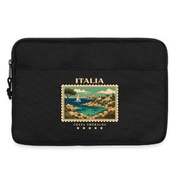 Italien Vintage Reisemarke - Laptoptasche 13" - Schwarz - Vorne