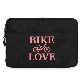 Bike Bike Love Saying - Laptop bag 13" - black - Front