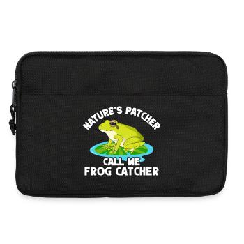Trape-grenouilles, Grenouille patcher, - Sacoche pour ordinateur portable 13 pouces - noir - Devant