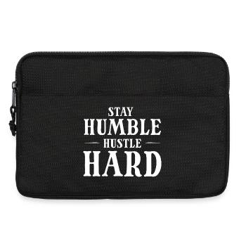 Hustle Hard Shirt - Laptoptasche 13" - Schwarz - Vorne