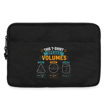 Lustige Mathematik Naturwissenschaften Mathematik sprechen Bände - Laptoptasche 13" - Schwarz - Vorne