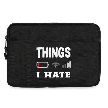 Things I hate - Laptop bag 13" - black - Front