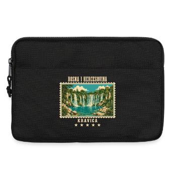 Bosnien und Herzegowina Kravica Vintage Reisemarke - Laptoptasche 13" - Schwarz - Vorne