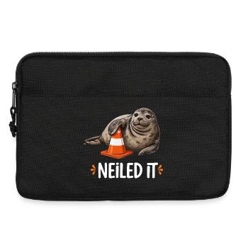 Neiled It Robbe Verkehrskegel Baustelle Humor - Laptoptasche 13" - Schwarz - Vorne