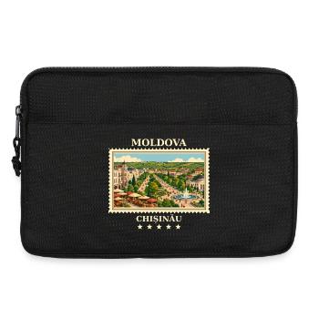 Marque de voyage vintage Vltava Chișinău - Sacoche pour ordinateur portable 13 pouces - noir - Devant