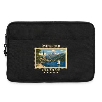 Österreich Zell am See Vintage Reisemarke - Laptoptasche 13" - Schwarz - Vorne