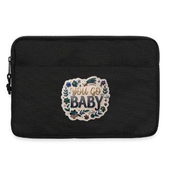 Vas-y, bébé - Sacoche pour ordinateur portable 13 pouces - noir - Devant