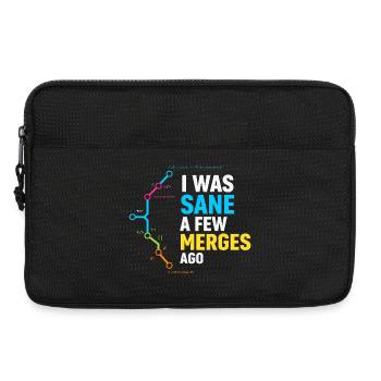 Vor ein paar Merges war ich noch bei Verstand, Programmierer-Humor - Laptoptasche 13" - Schwarz - Vorne