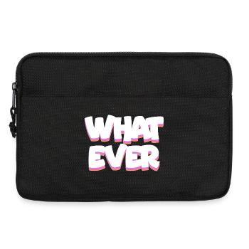 Welcher fette Neon-Pop-Text auch immer - Laptoptasche 13" - Schwarz - Vorne
