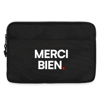 Merci bien - Sacoche pour ordinateur portable 13 pouces - noir - Devant