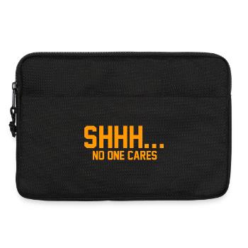 CHUT... Personne ne s’en soucie - Sacoche pour ordinateur portable 13 pouces - noir - Devant