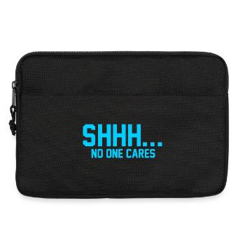 CHUT... Personne ne s’en soucie - Sacoche pour ordinateur portable 13 pouces - noir - Devant