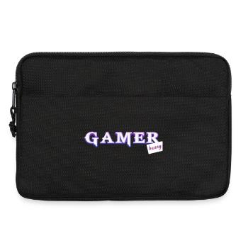 Jeder gamer braucht sein bunny! - Laptoptasche 13" - Schwarz - Vorne