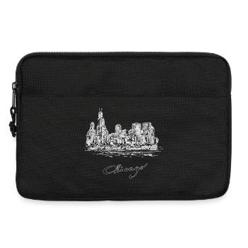 Chicago City - États-Unis - Sacoche pour ordinateur portable 13 pouces - noir - Devant