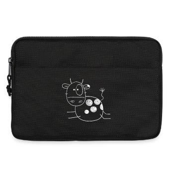 Cool Cow I Stick Figure Beef Farmer Gift - Laptop bag 13" - black - Front