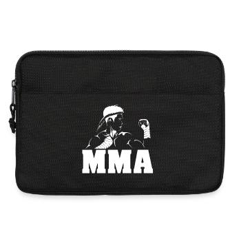 Symbole d’arts martiaux mixtes Fighter MMA cadeau - Sacoche pour ordinateur portable 13 pouces - noir - Devant