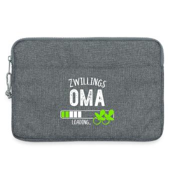 Zwillingsoma Loading Oma Großmutter Zwillinge - Laptoptasche 13" - Grau meliert - Vorne