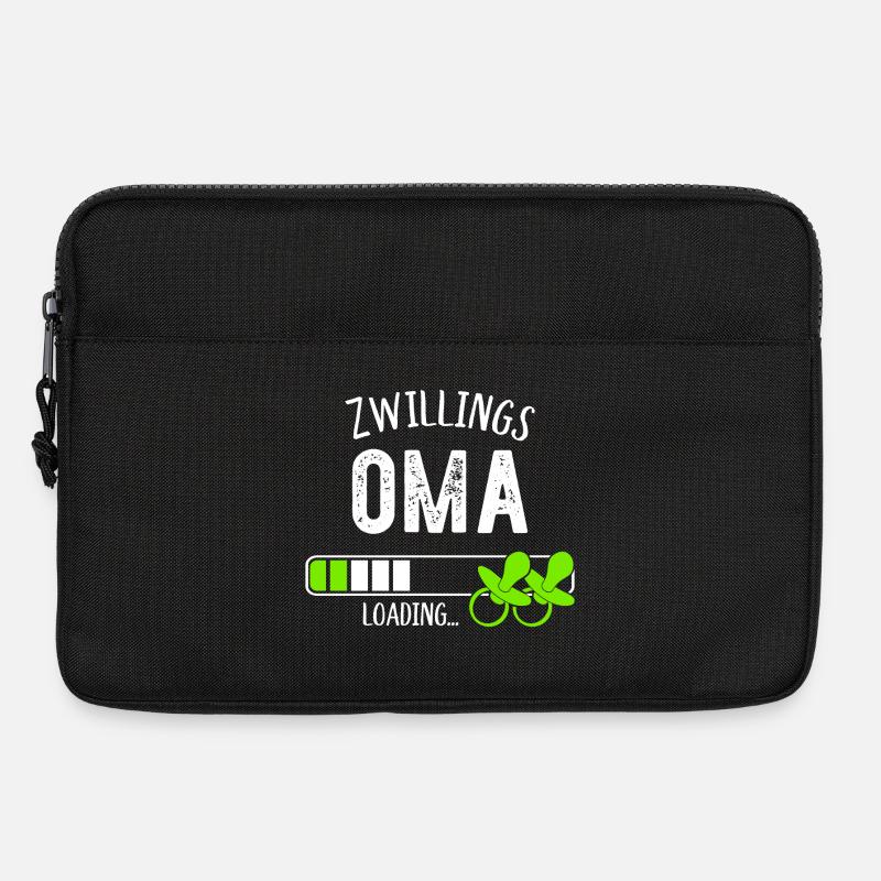 Zwillingsoma Loading Oma Großmutter Zwillinge - Laptoptasche 13" - Schwarz