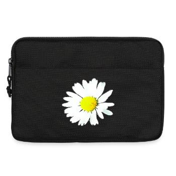 Fleur - Marguerite - Sacoche pour ordinateur portable 13 pouces - noir - Devant