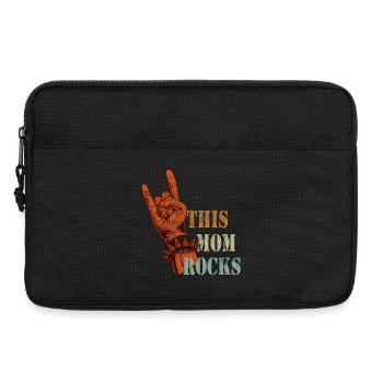 This Mom rocks - Frauen und Mütter Geschenk - Laptoptasche 13" - Schwarz - Vorne