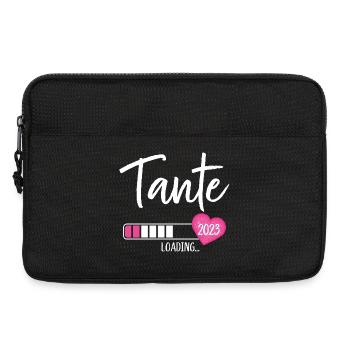 Tante Loading 2023 Herz Nichte Mädchen - Laptoptasche 13" - Schwarz - Vorne
