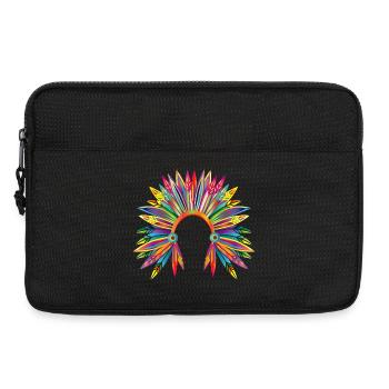 Coiffe colorée d’un chef - Sacoche pour ordinateur portable 13 pouces - noir - Devant