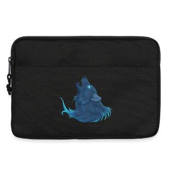 Howling Blue Wolf - Guide Loup Bleu - Laptop bag 13" - black - Front