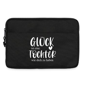 Tochter Geschenk Kind Geburtstag Glück - Laptoptasche 13" - Schwarz - Vorne