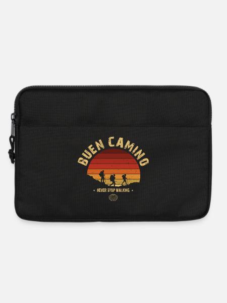 Buen Camino de Santiago Vintage Badge - Laptop bag 13" - black