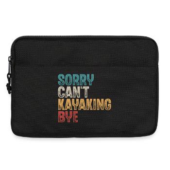 Kajak Kajakfahrer Kajaker - Laptoptasche 13" - Schwarz - Vorne