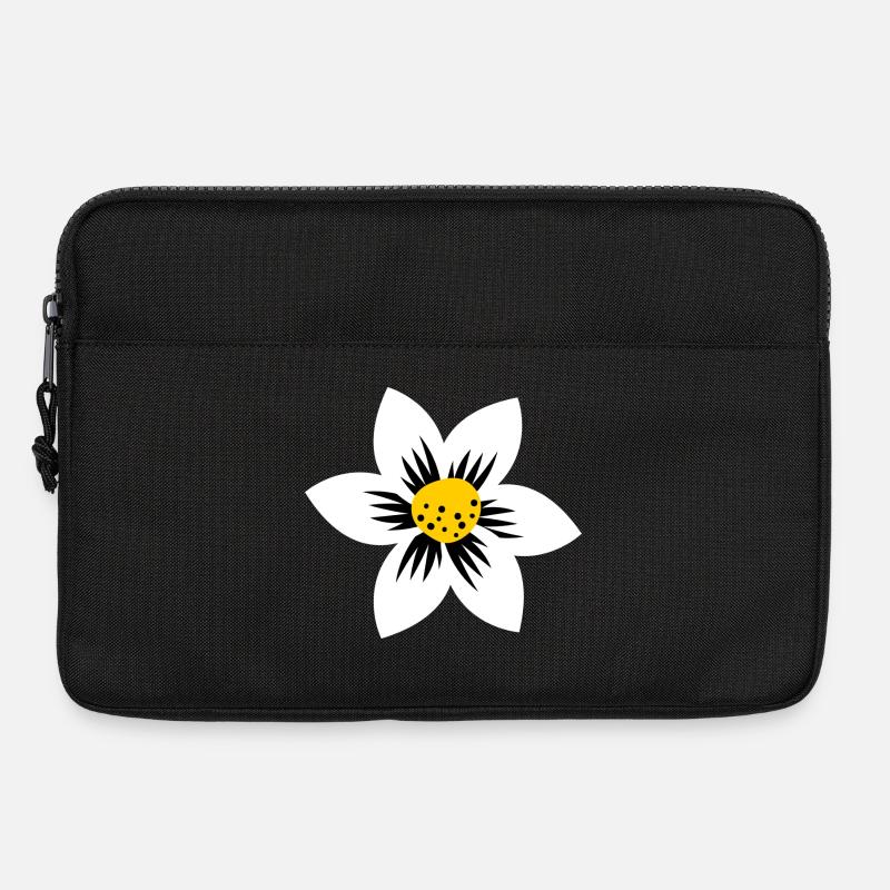 Flower Power - Laptoptasche 13" - Schwarz