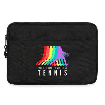 Tous les Chemins Mènent au Tennis - Sacoche pour ordinateur portable 13 pouces - noir - Devant