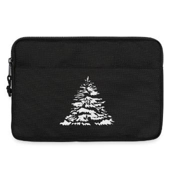 Arbre de Noël enneigé ou sapin de Noël - Sacoche pour ordinateur portable 13 pouces - noir - Devant