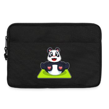 Panda Yoga Fitness Gymnastik - Laptoptasche 13" - Schwarz - Vorne