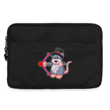 Mouse Groom Top Hat Wedding - Laptop bag 13" - black - Front