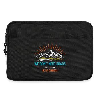 Wir brauchen keine Straßen. Ultra-Läufer - Laptoptasche 13" - Schwarz - Vorne