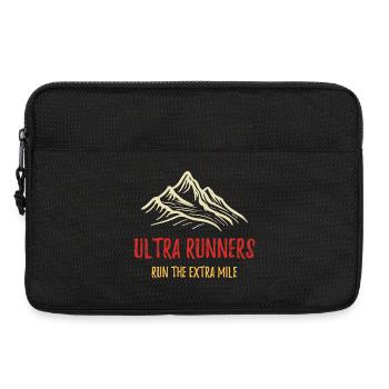 Les coureurs d’Ultra courent le kilomètre supplémentaire - Sacoche pour ordinateur portable 13 pouces - noir - Devant