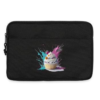 Cupcake sucré - Sacoche pour ordinateur portable 13 pouces - noir - Devant